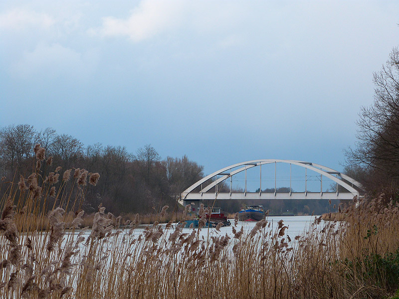 Winter am Mittellandkanal in Misburg